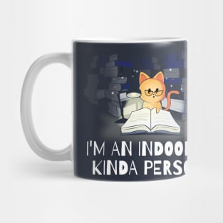 The Indoors Bookworm Nerd Mug